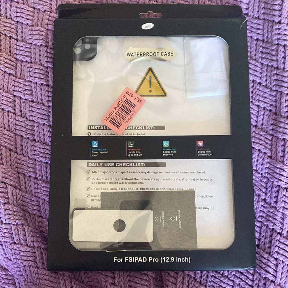Waterproof IPad Pro 12.9 inch Case New In Box